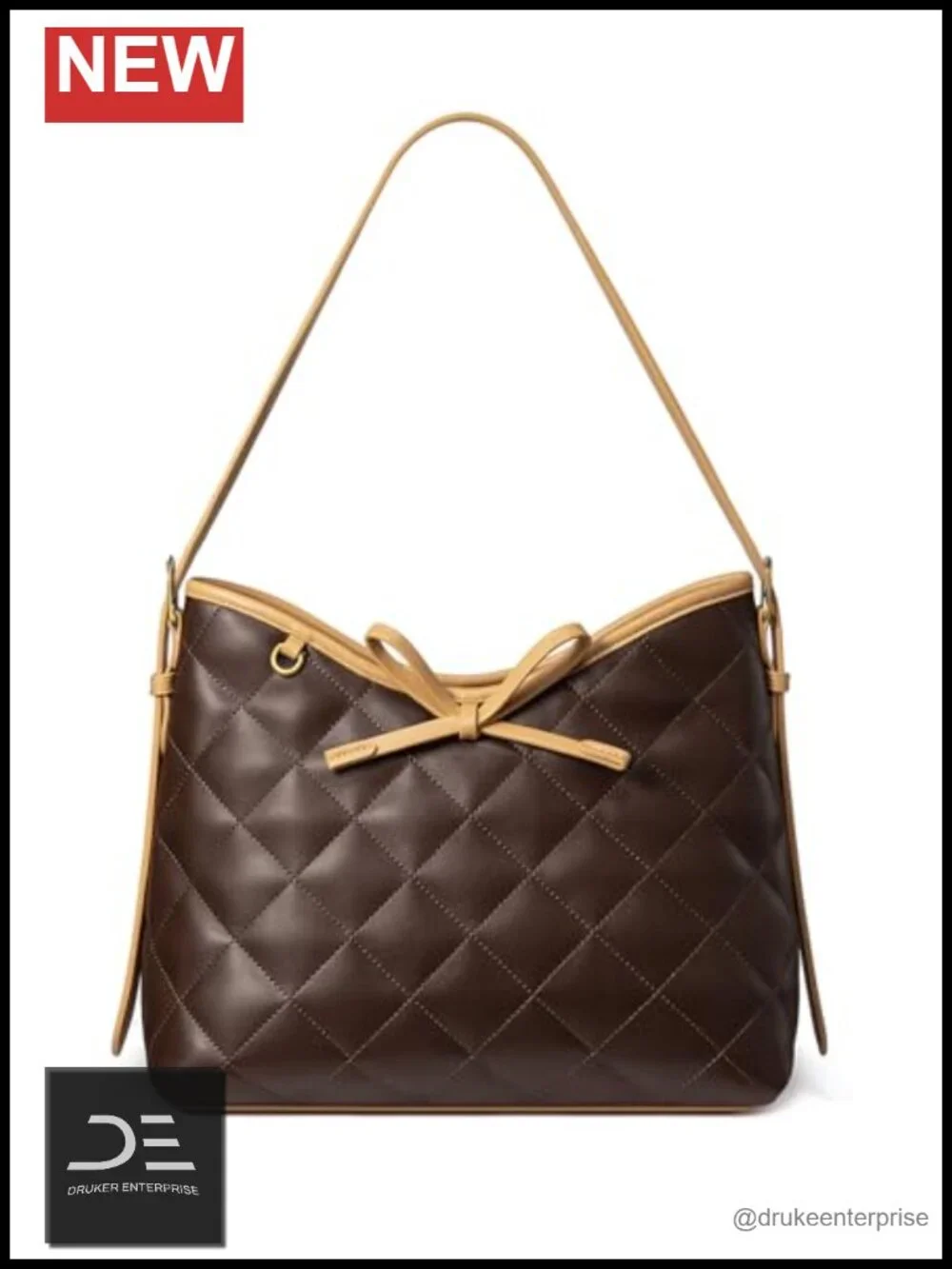 Soft Leather Hobo Handbag Quilted Crossbody Bag Shoulder Purse
